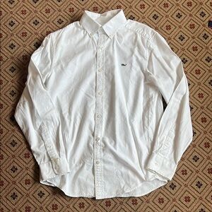 Vineyard Vines White Casual Button Down Shirt